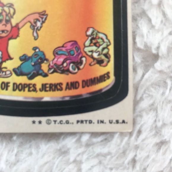 Wacky Pack Vintage Play-Dumb Collector Sticker - Picture 4 of 6